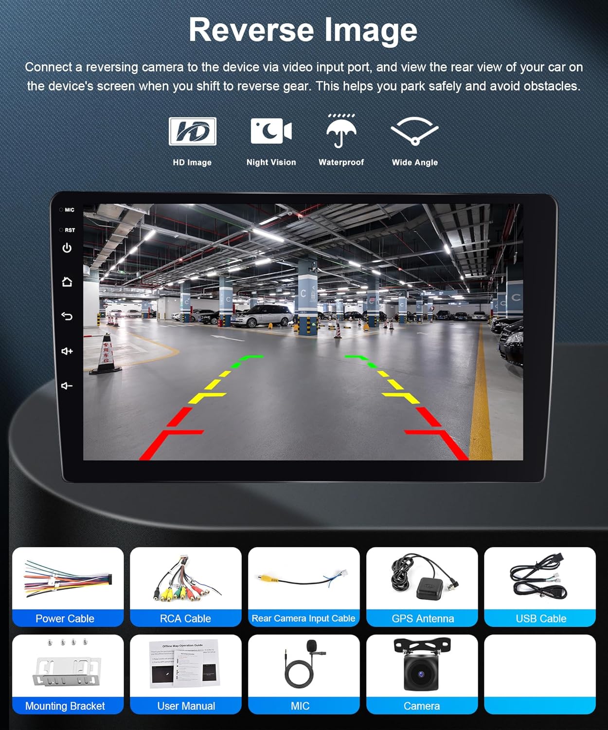 8 Core 4G 64G for Ford Focus Exi MT 2 3 Mk2/Mk3 2004-2011 Android Car Stereo with Carplay, 9 Inch Touch Screen Car Radio with GPS Bluetooth FM RDS DSP WiFi Android Auto + AHD Backup Camera