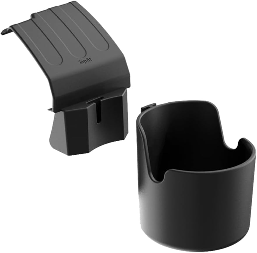 Car Drink Holders for Tesla Model 3/Y, ABS Dashboard Water Cup Holder Clip-on Holder Dashboard Left Storage Box Accessories