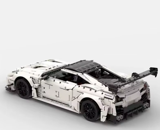 Building Block MOC Sports Car GTR35 Static Racing Car Construction Ratio 1:8 Model 3827PCS Children Birthday Gift Christmas Toy