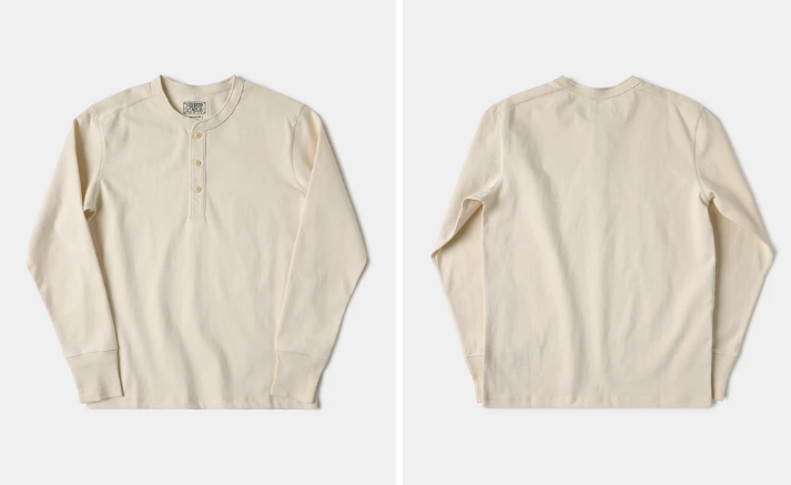 Vintage Long Sleeve Henley Shirt