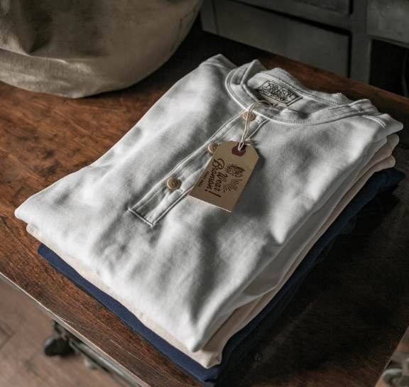 Vintage Long Sleeve Henley Shirt
