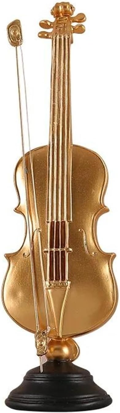 ZXFJYUIP Mini musical instrument ornaments Mini violin decorative model musical instrument