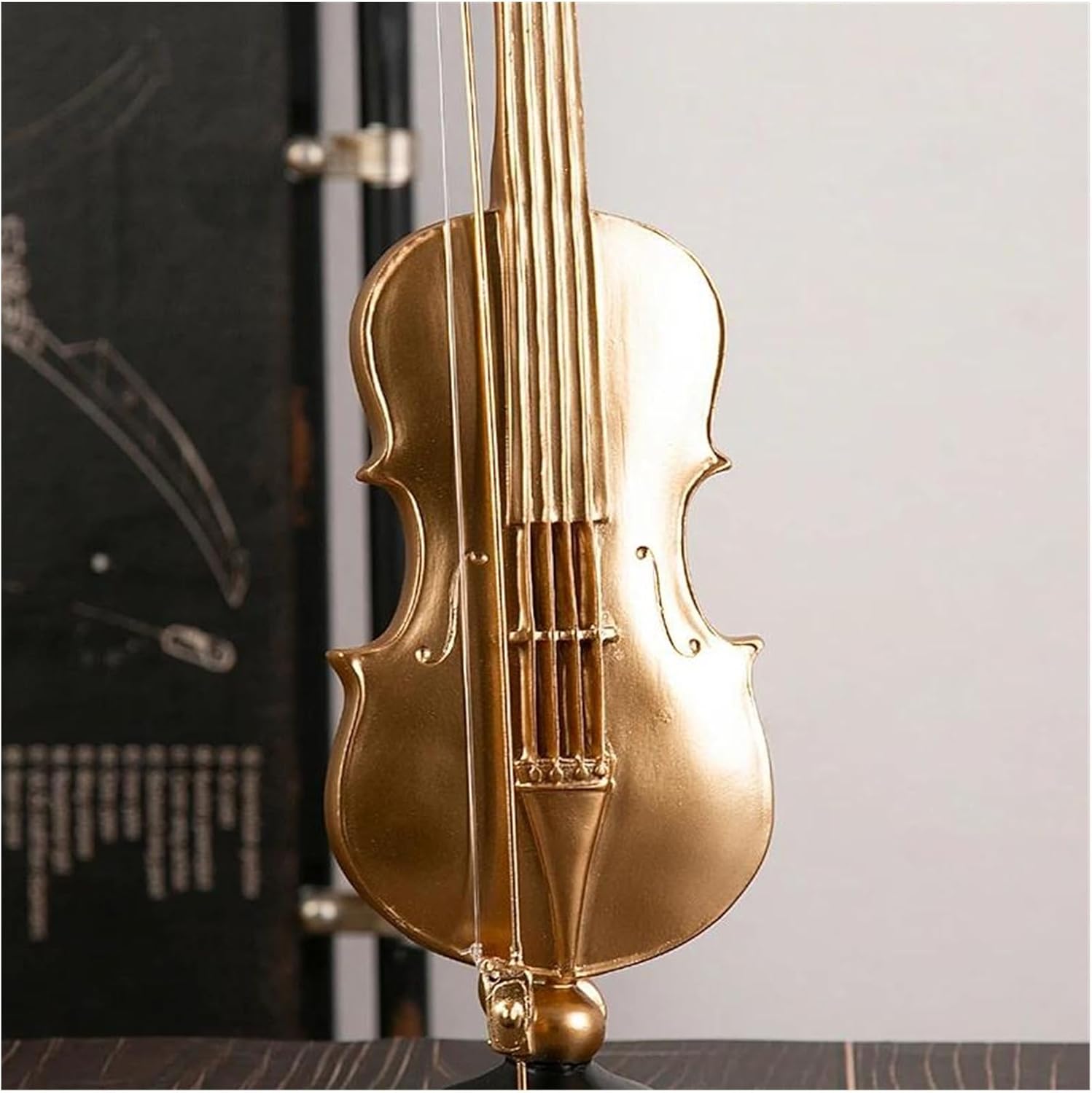 ZXFJYUIP Mini musical instrument ornaments Mini violin decorative model musical instrument