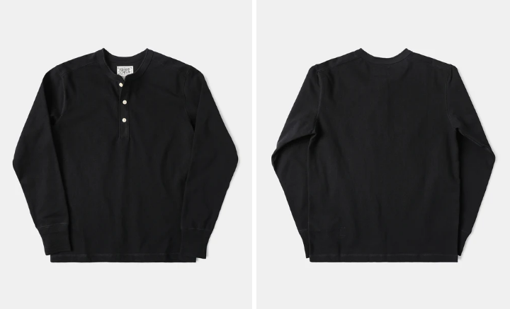 Vintage Long Sleeve Henley Shirt