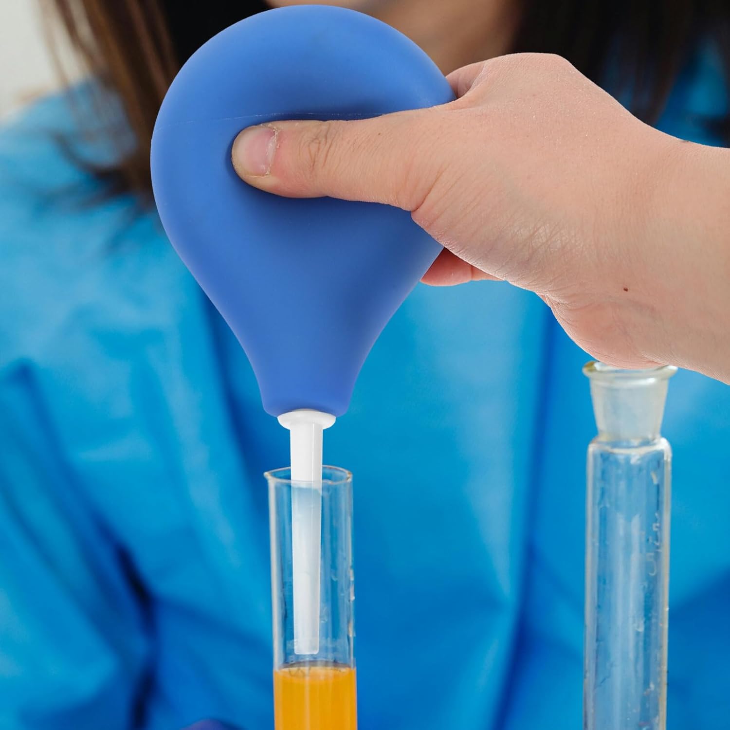JECOMPRIS Silicone Pipetting Ball Large Rubber Bulb Dropper Washing Squeeze Bulb Laboratory Tool 220ML