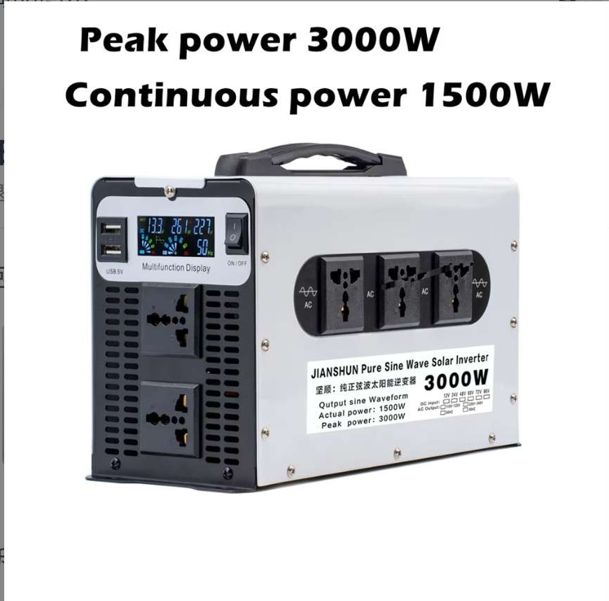 3000W 50HZ Pure Sine Wave Inverter 48V to 220V-240V Transformer Portable Car Inverter Solar Power Inverters