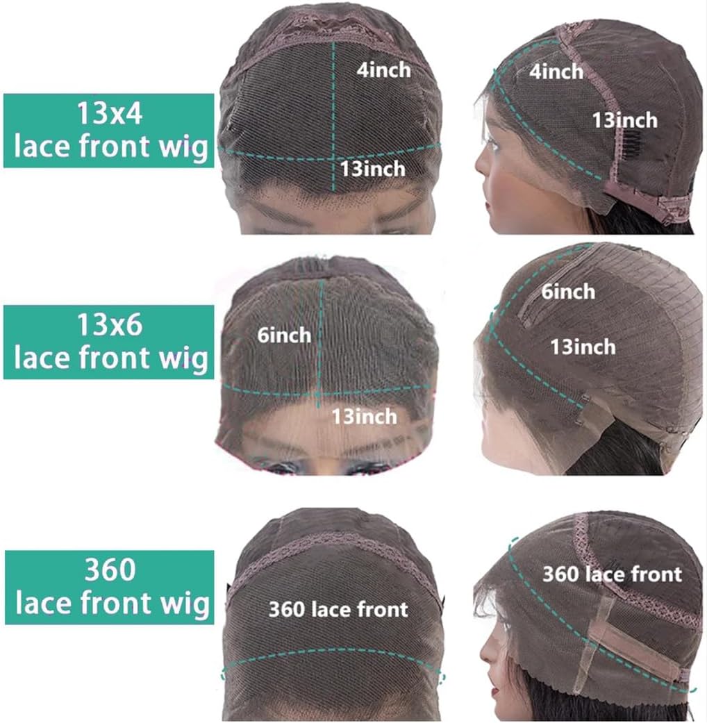 13X6 Transparent Deep Water Wave Curly Human Hair Lace Frontal Wig 13X4 Lace Front Human Hair Wigs