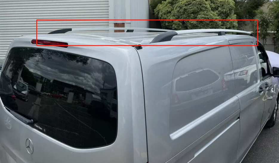 ROOF RAILS BARS BLACK ROOF RACK fits MERCEDES VITO VIANO V CLASS LWB 2004-2024