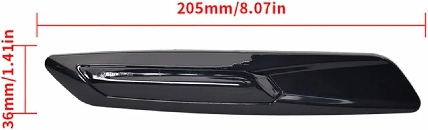Turn Signal Light For BMW 1 3 5 Series F10 F30 E90 E91 E92 E93 E46 E60 E61 Dynamic 12V LED Side Marker Light Turn Signal Lamp Wing Mirror Indicator(Smoky black Lens)