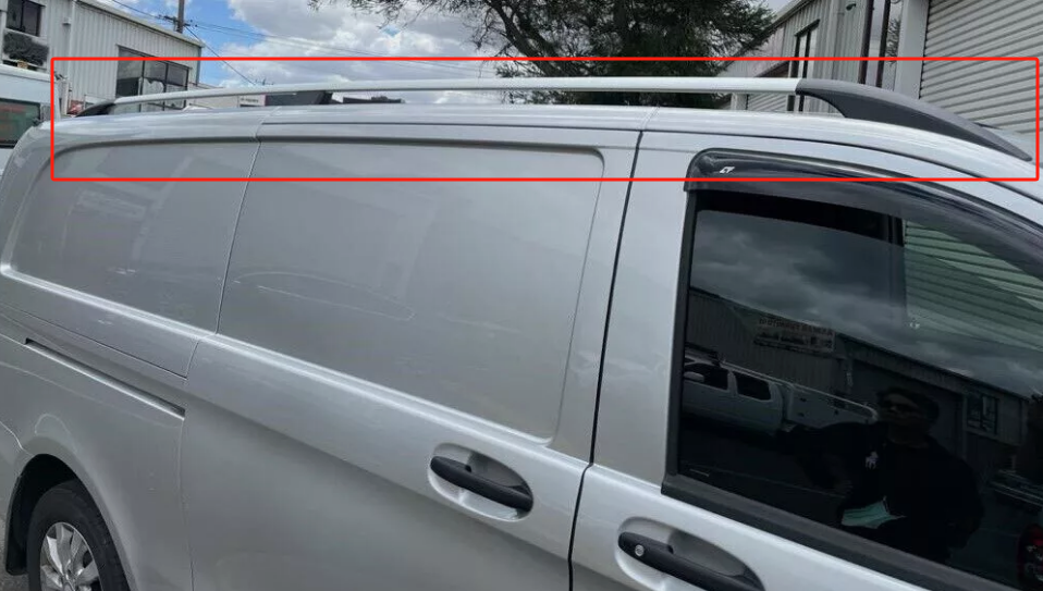 ROOF RAILS BARS BLACK ROOF RACK fits MERCEDES VITO VIANO V CLASS LWB 2004-2024