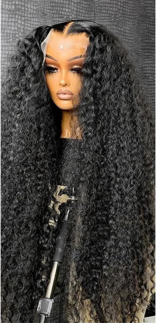 13X6 Transparent Deep Water Wave Curly Human Hair Lace Frontal Wig 13X4 Lace Front Human Hair Wigs