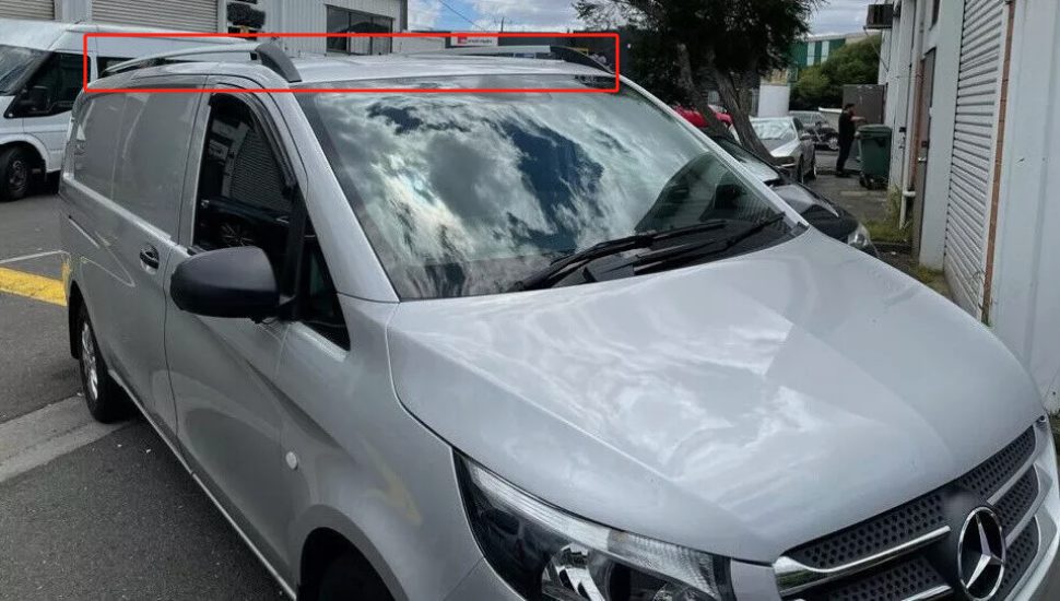 ROOF RAILS BARS BLACK ROOF RACK fits MERCEDES VITO VIANO V CLASS LWB 2004-2024