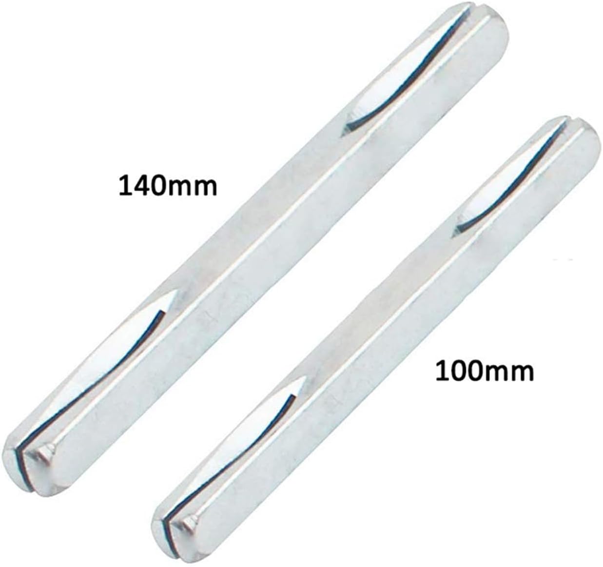Square Pin 8 mm Solid Steel Fixing Pin Length 100 mm 140 mm for Window and Door Handle Spindle Bars Silver