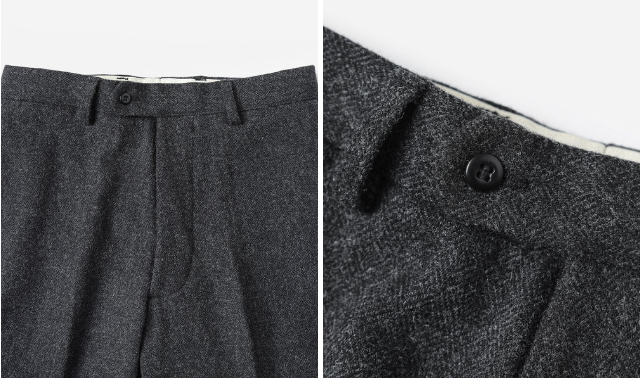 Lot 1101 Work Sack Suit Trousers- black