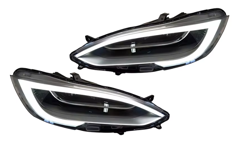 (1 pair) For Tesla Model S 2017 2018 2019 2020 Car Headlight Front Bumper Headlights Headlamp Headlamps 1053570-00-F 1053571-00-F