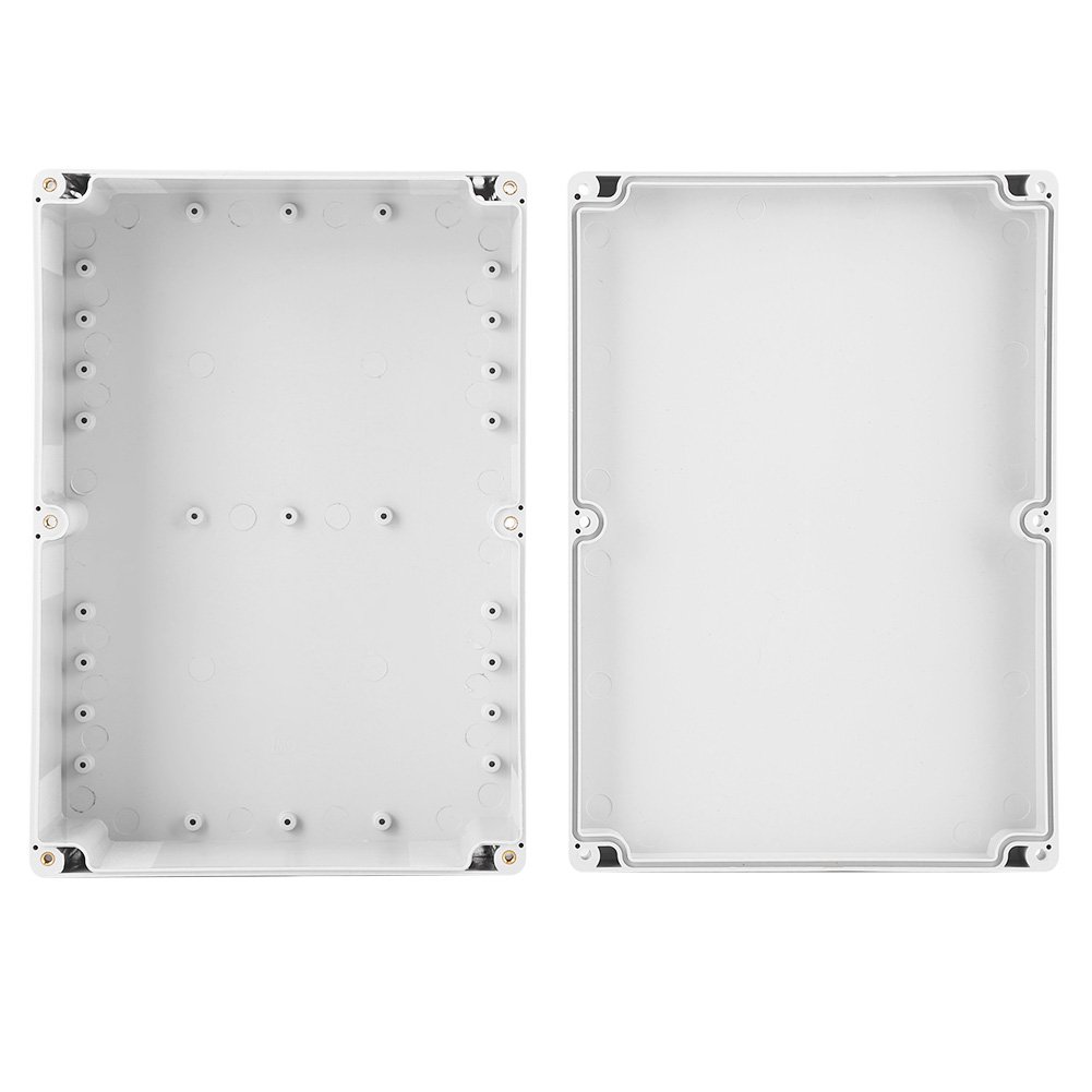 Waterproof Junction Box, Electric Cable Connectors Outdoors IP65 Water-resistant ABS Electrical Project Box Enclosure Instrument Case Flush Mount Terminal Box, 263 * 185 * 95mm