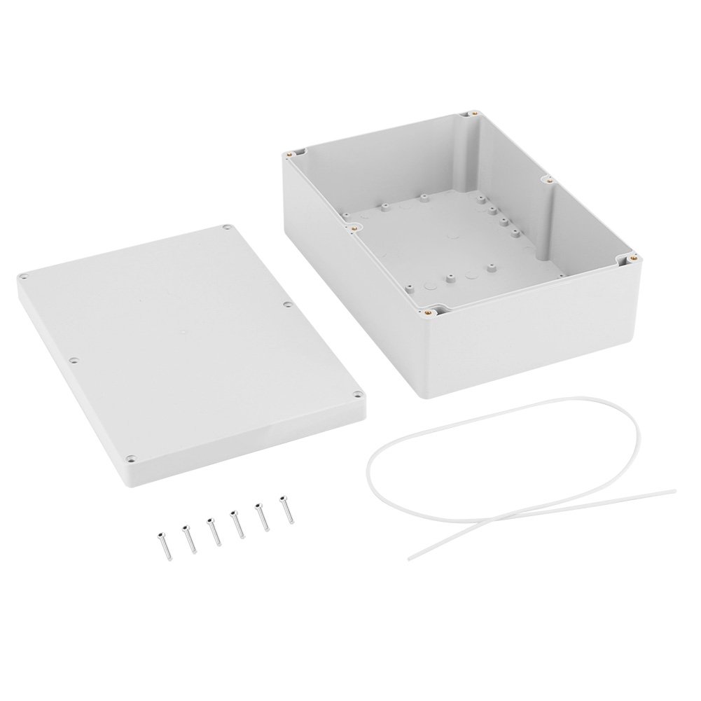Waterproof Junction Box, Electric Cable Connectors Outdoors IP65 Water-resistant ABS Electrical Project Box Enclosure Instrument Case Flush Mount Terminal Box, 263 * 185 * 95mm