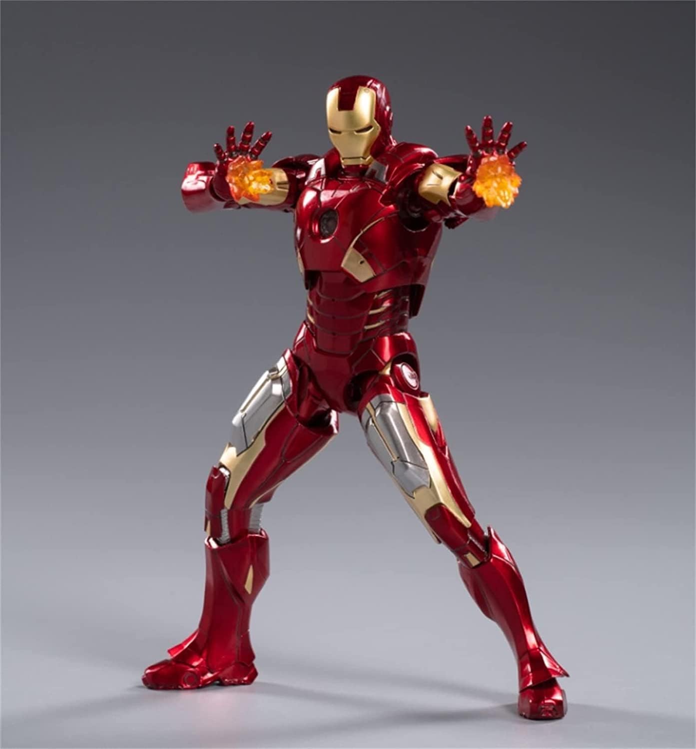 Ironman Mark 42 Model Metal Texture Painting All Joints Movable 7 Inch Collectible Action Figure (MK7)