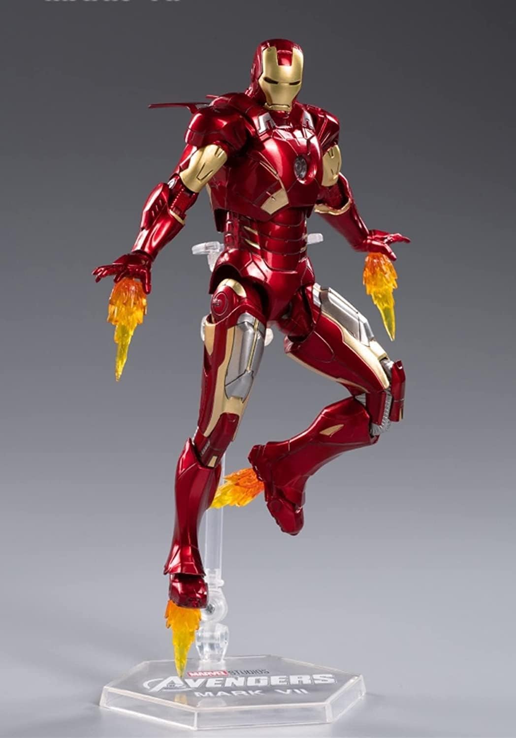 Ironman Mark 42 Model Metal Texture Painting All Joints Movable 7 Inch Collectible Action Figure (MK7)