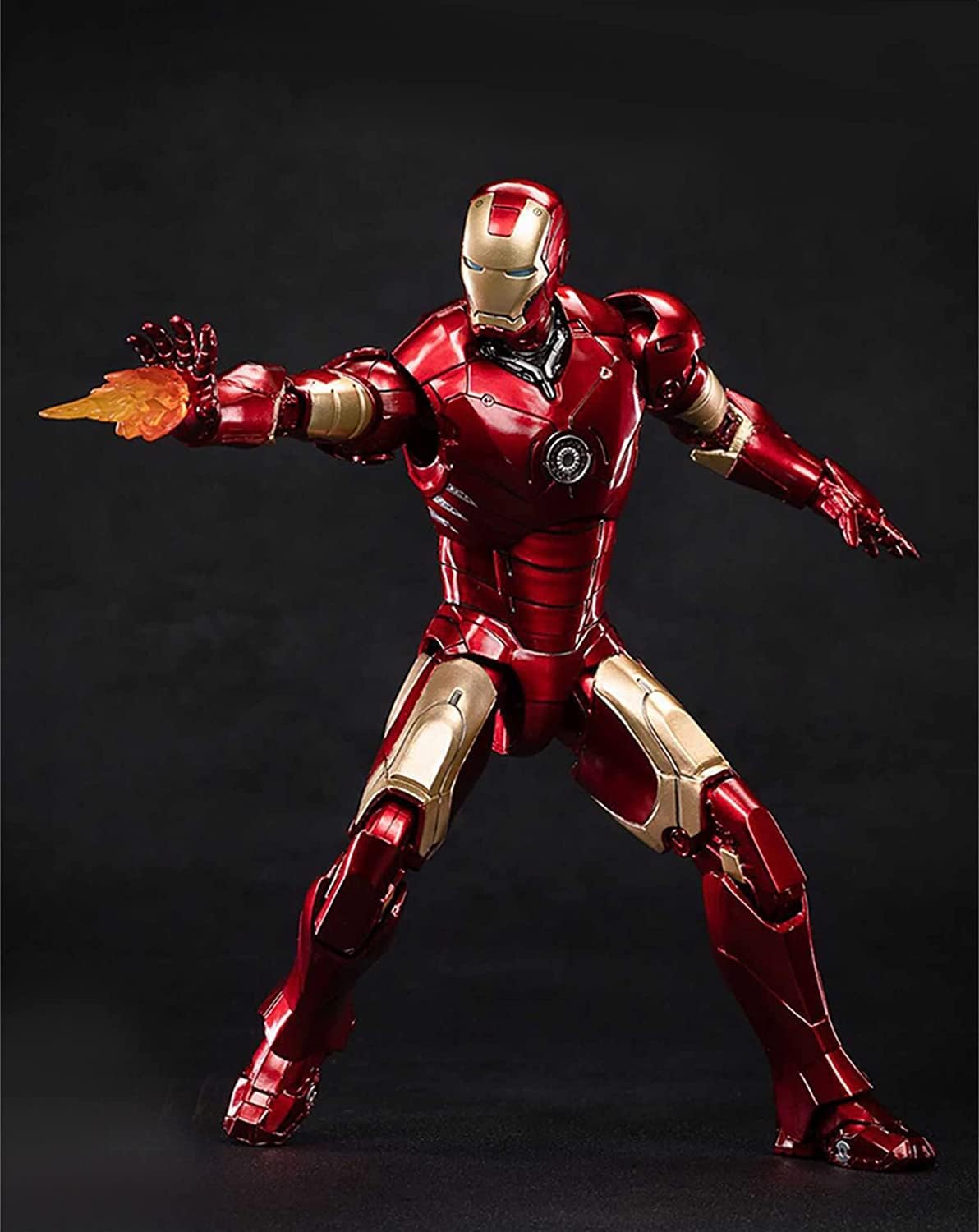 Ironman Mark 42 Model Metal Texture Painting All Joints Movable 7 Inch Collectible Action Figure (MK7)