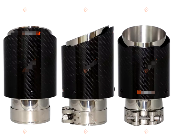 1 piece Car Silencer Stainless Exhaust System Electric Valve Control Exhaust Pipe Kit Adjustable Valve Angle Carbon Tip