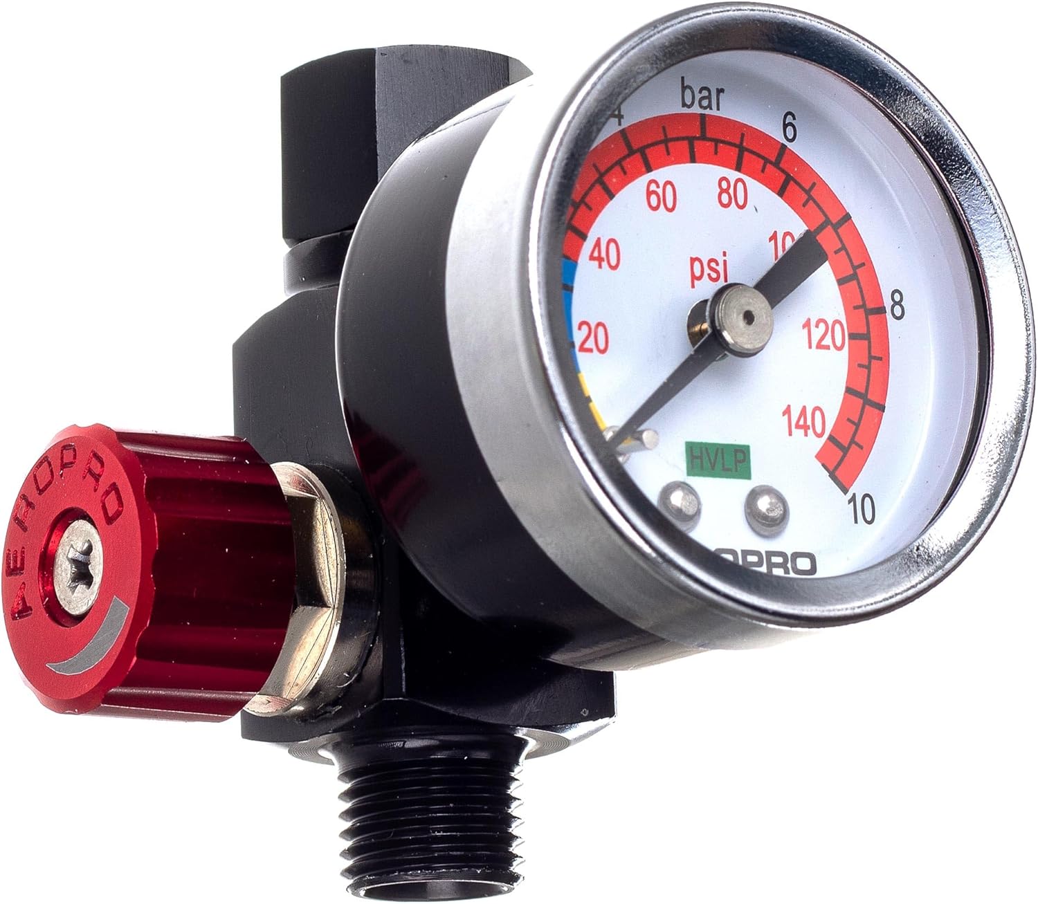 Pressure Regulator for Paint Spray Gun Pressure Regulator Professional AEROPRO 1/4 Inch 0-10 Bar