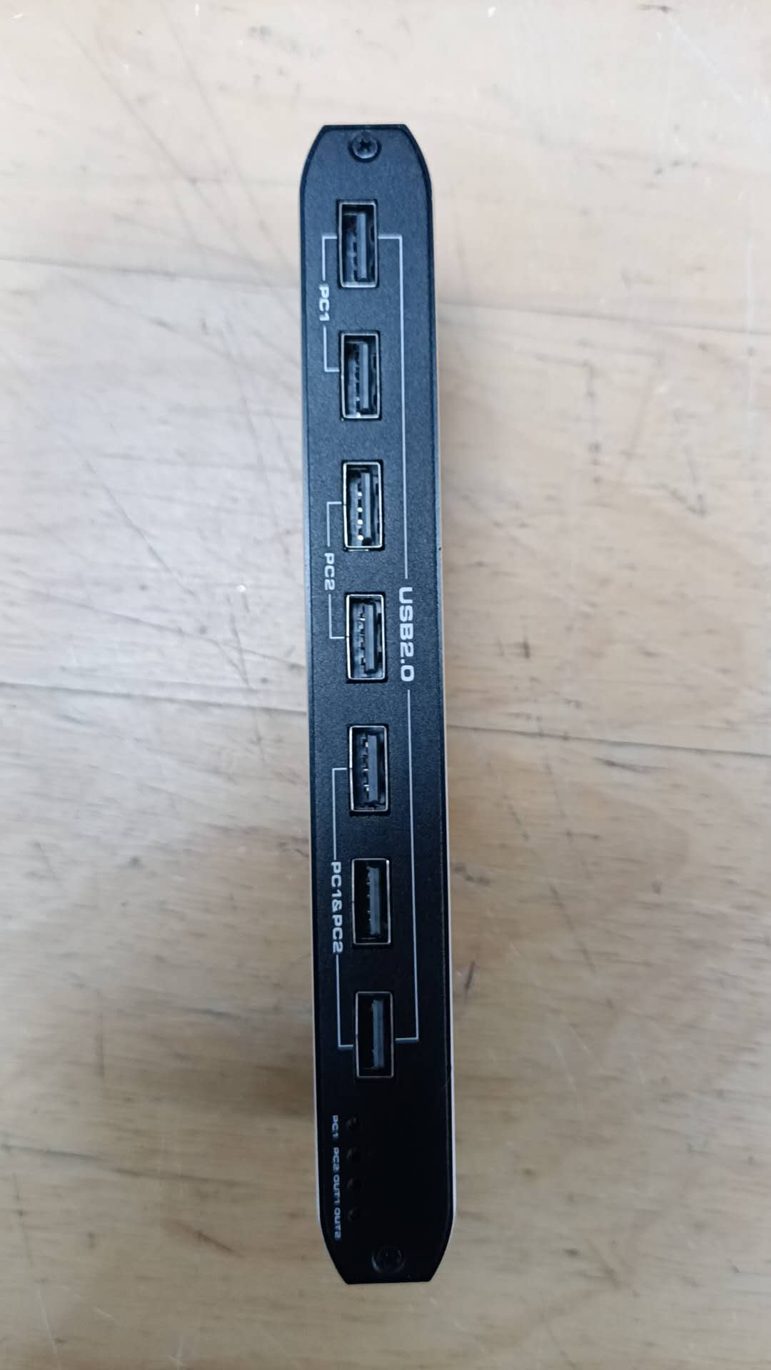 2 in 1 TYPE-C Out KVM Switch Selector Box 2x1, for 2 Computer 1 Monitor Switch with 2x USB3.0 Data Cable