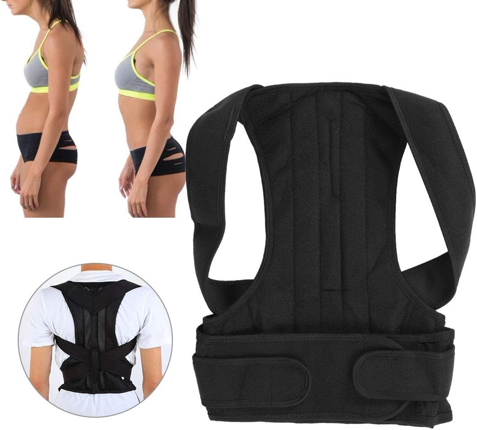 Back Brace Posture Corrector for Men and Women,1 Adjustable Posture Back Brace for Upper and Lower Back Discomfort Relief Muscle Memory Support Straightener (XXL)