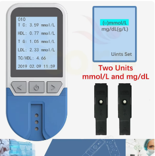 4 in1 Blood Lipid Analyzer Total Cholesterol (TC)&high Density Lipoprotein Cholesterol (HDL) &triglyceride (TG) Cholestero