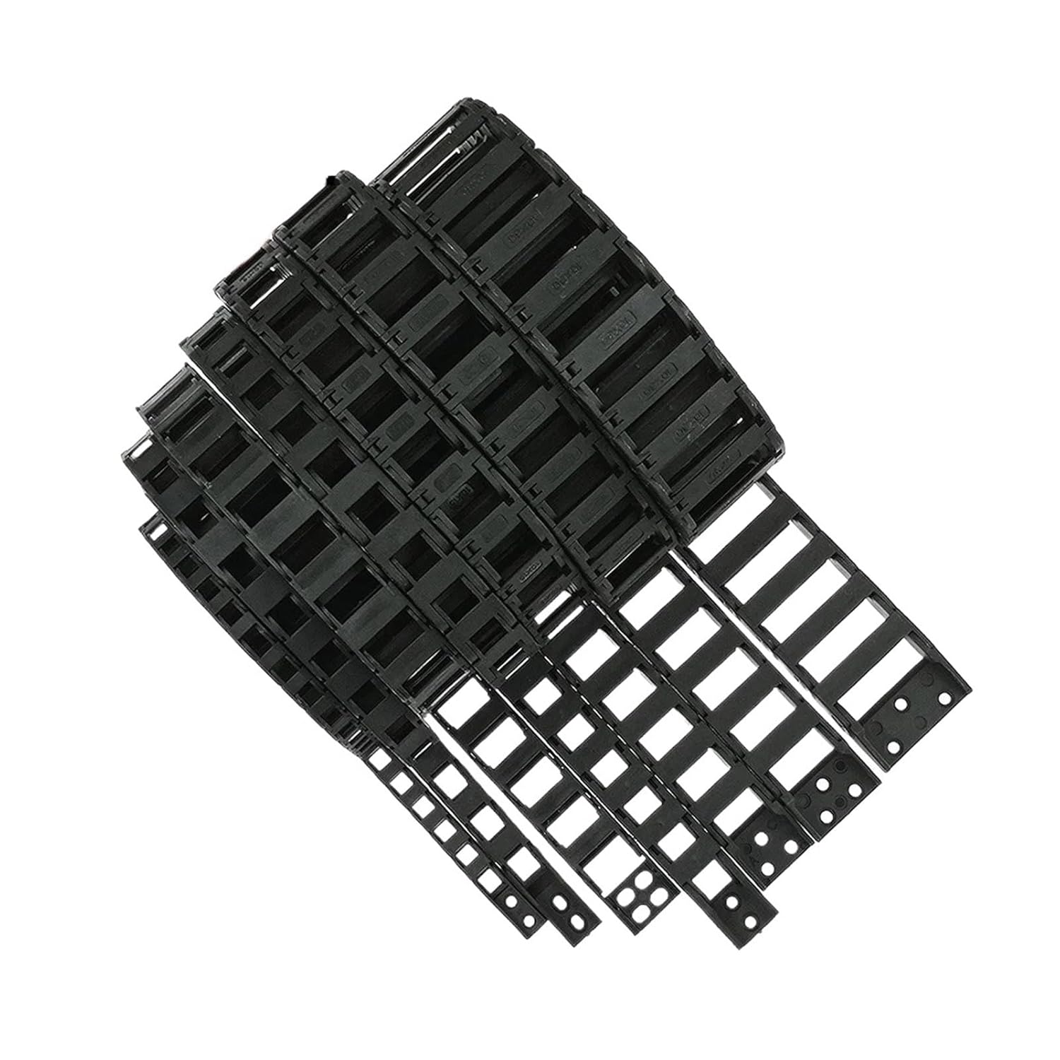 EJPPDHCO Open Drag Chain bridge type 7x7 10x10 10x15 10x20 15x20 18x18 L1m Cable Carrier with Ends for CNC 3D printer Voron Trident 2.4(Size:15x30 open)
