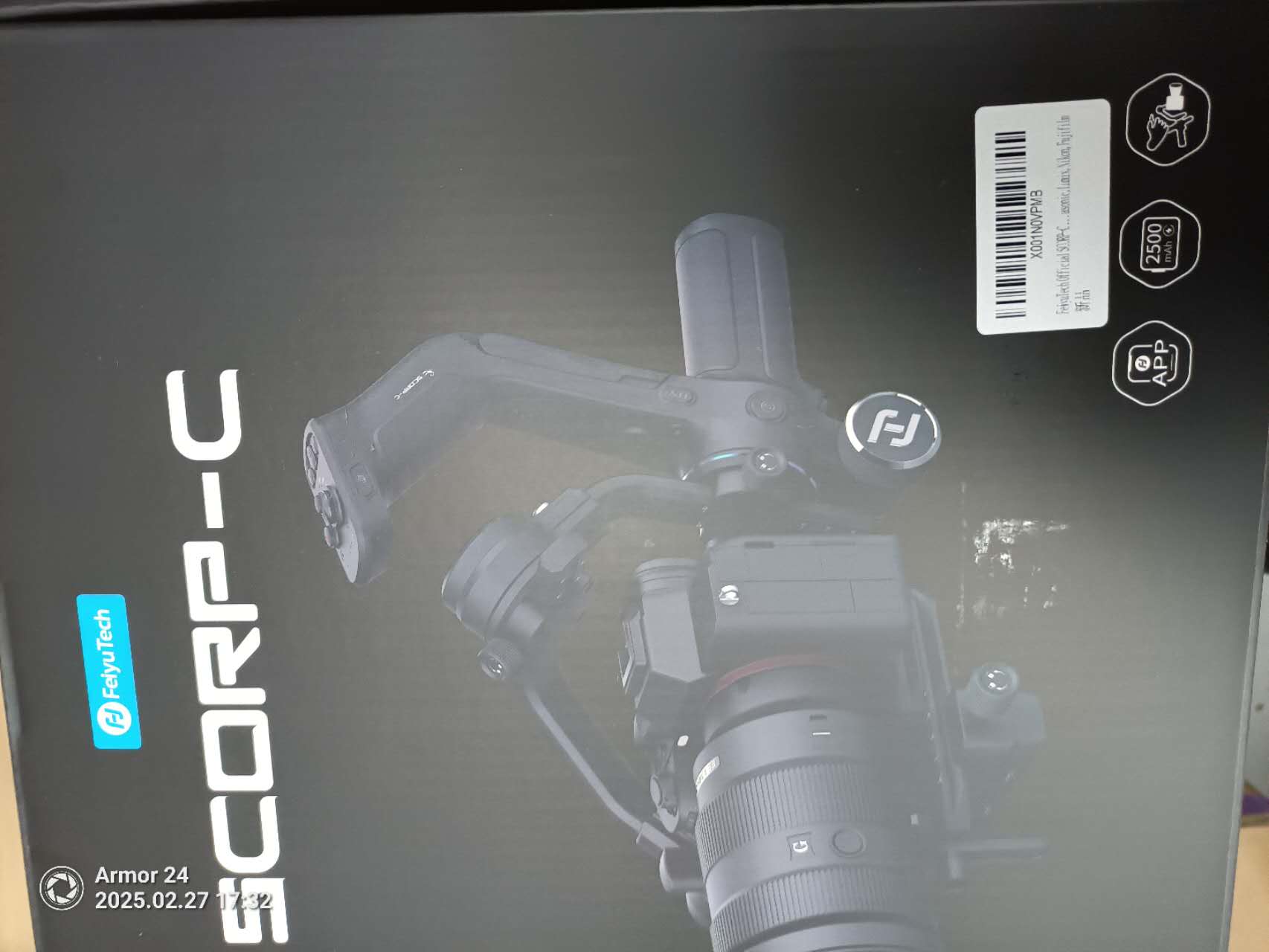 SCORP-C Camera Gimbal,3-Axis Handheld Gimbal Stabilizer for DSLR and Mirrorless Camera,5.5lbs Payload,Lightweight,Compatible with Sony,Canon,Nikon