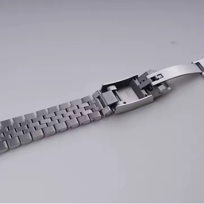 19mm Sliver Hollow Curved End Solid Screw Link Strap Jubilee Strap for Seiko 5/SNXS73K1/SNXS75/SNXS77/SNXS79K1/SNX79J1