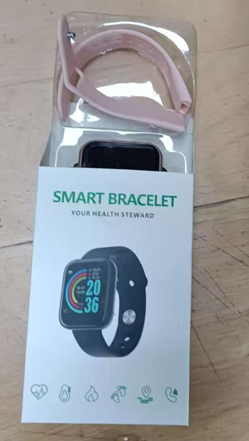 Smart Bracelet Sports Watch Heart Rate Camera Bracelet Y68 Bluetooth Blood Pressure Fitness Tracker for Women Men Pink,Smart Watch for Kids