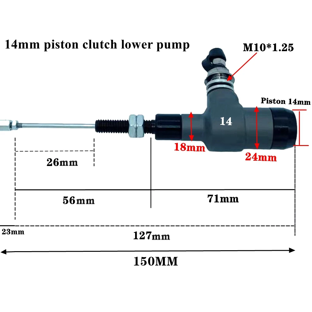 14/17.5mm Piston Motorcycle Hydraulic Clutch Performance Brake Master Cylinder System Universal Transfer Pump CNC Aluminum