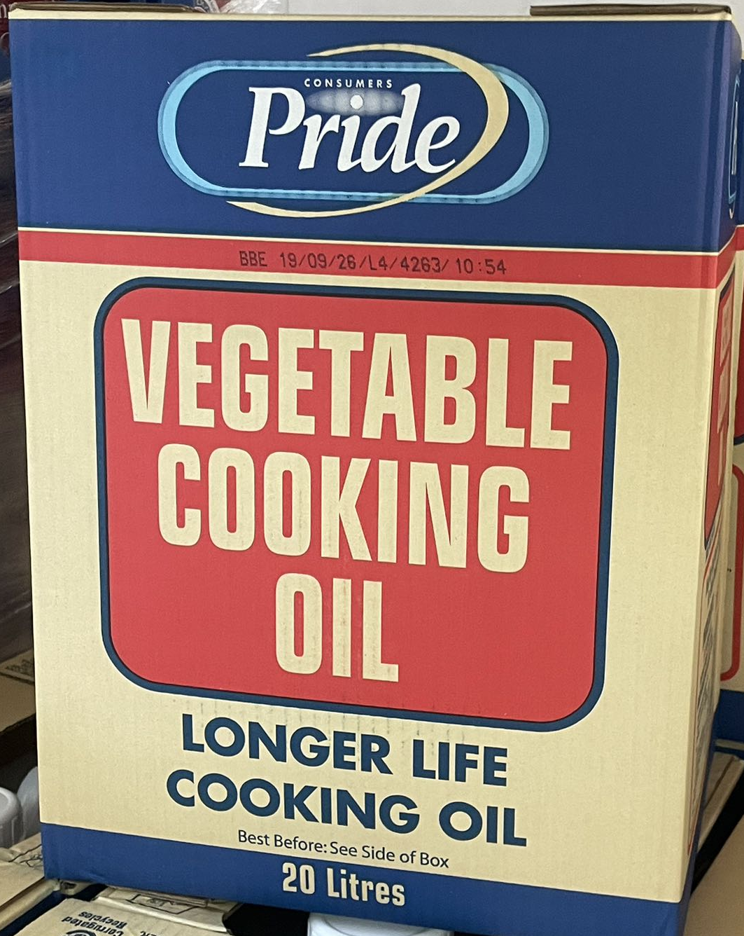 【自豪】菜油 胶桶 C/S 20L Yellow Pride Vegetable Oil 20L/一桶 CaiY