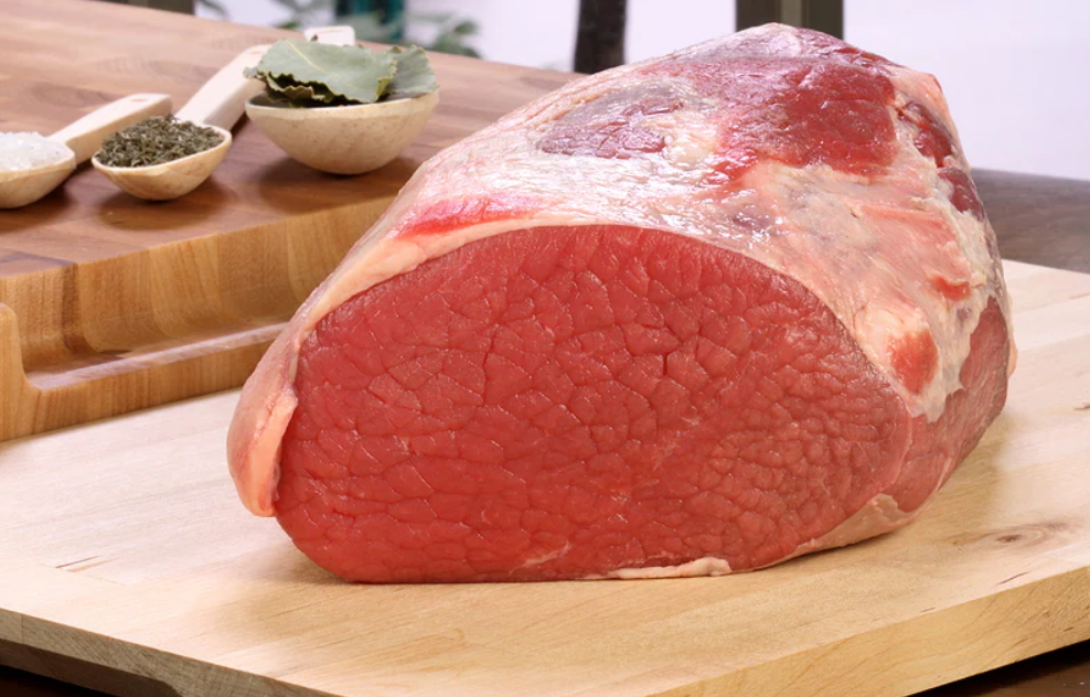 【带皮牛丝】 fresh BEEF EYEROUND FAT ON   nius