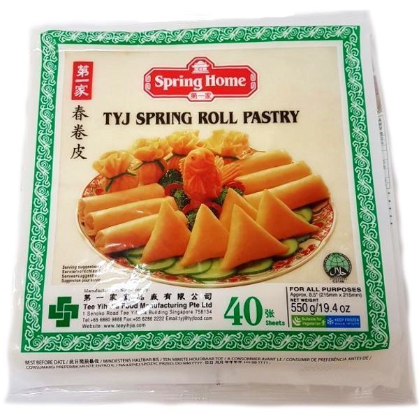 【完箱8寸春皮】 TYJ S/ROLL PASTRY 【8X8/20X550g/40s】 ChunJP