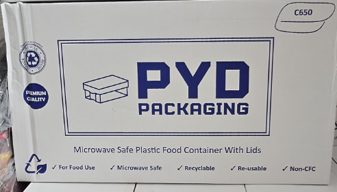 塑料外卖盒连盖 PYD C650 ML Packaging plastic food container with lids Waimh