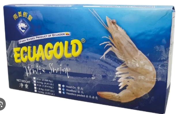 【去头有壳南美大虾 REAL】 31/35W HLSO VANNAMEI 6X1.8KG DongX