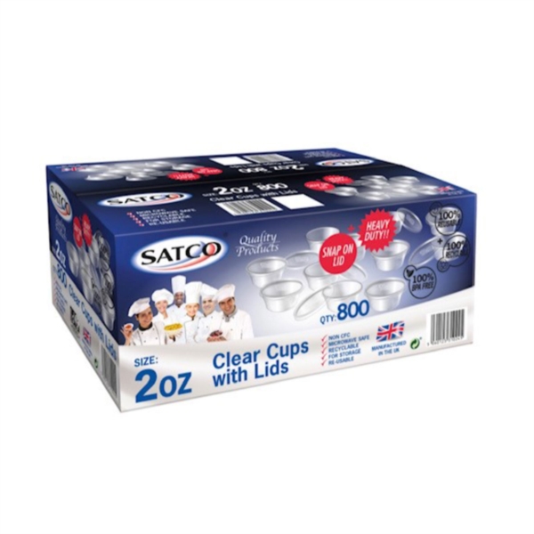 塑料杯连盖SATCO 2OZ PLASTIC C&L 800S  ZhiB