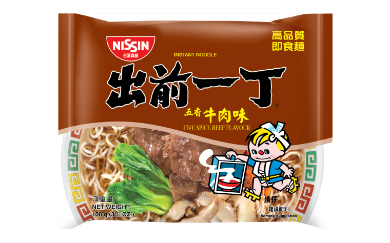 【出前一丁牛肉面】
NISSIN NOODLE FIVE SPICE BEEF
100G/包【30包/箱】FangBM