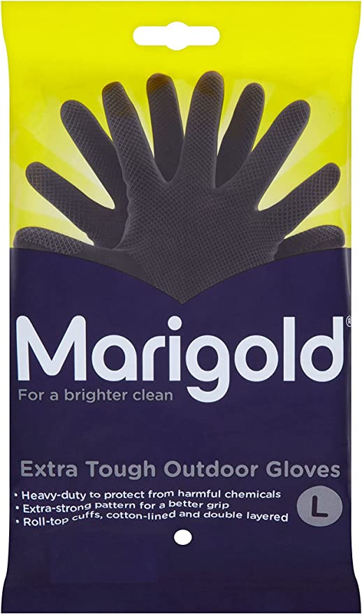 黑胶手套大 GLOVES (MARIGOLD)BLACK EX-TOUGH L 8.5 1X6PAIR ShouT