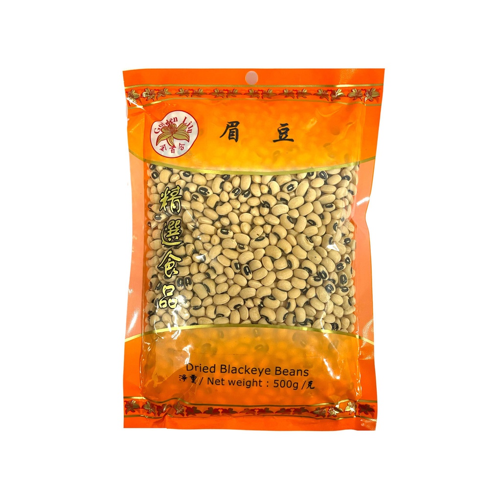 金百合眉豆 Retail BLACK EYE BEANS(GOLDEN LILY) 1X500G  MeiD
