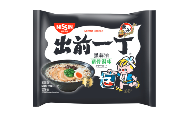 【出前一丁黑蒜猪骨面】ALL NISSIN NOODLE BLACK GARLIC PORK/BONE 100G/包【30包/箱】FangBM