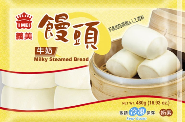 【義美鲜奶馒头】 
  STEAMED CHINESE BUN (MILK ) 
【480G/包】【12包/箱】ManT