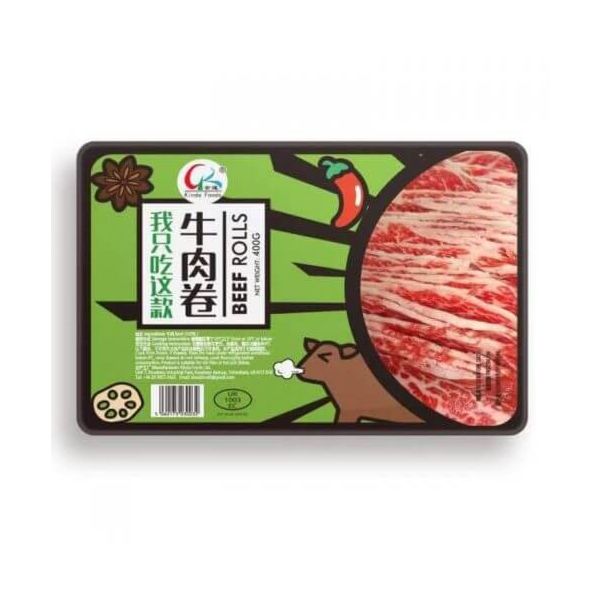 完箱金达牛肉卷 18x400 gold plum wafer thin sliced beef 400g   NiuRJ