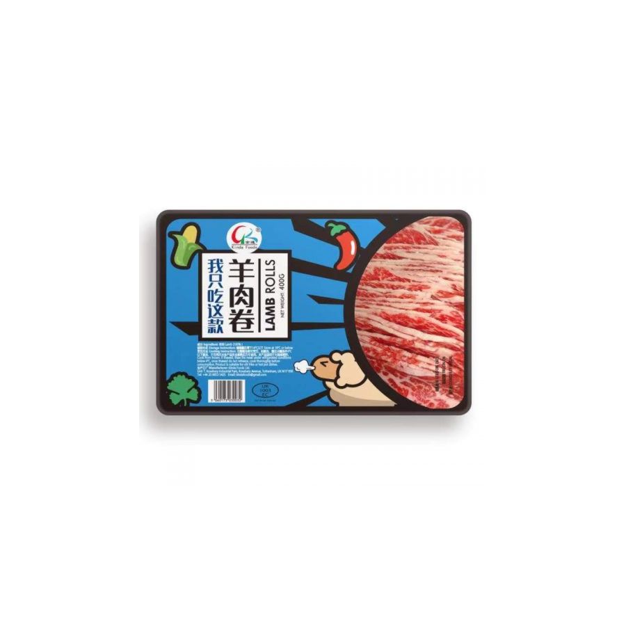 金达羊肉卷 LAMB SLICES HOPOT 
400G/盒【18盒/箱】yangrj