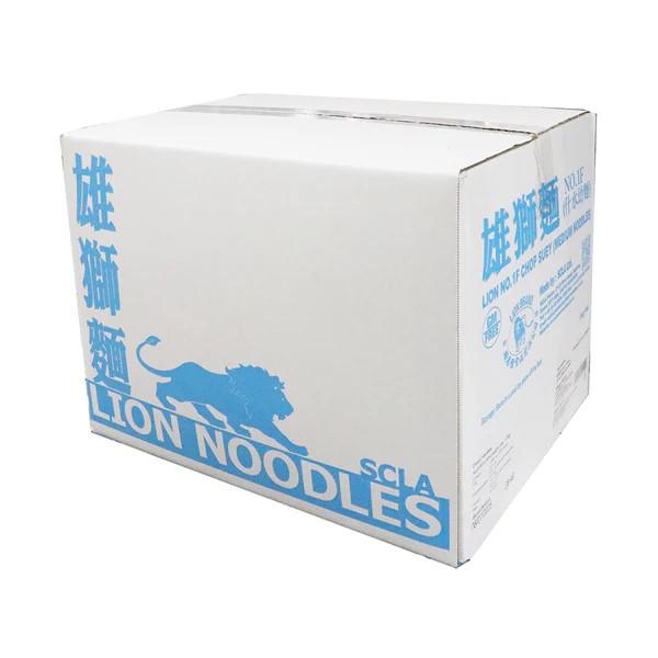雄狮牌炸水幼面(浅蓝箱）BLUE BOX  LION /NO.1F (MEDIUM) SHOP SUEY NOODLES/(9kg)  ZhaSM